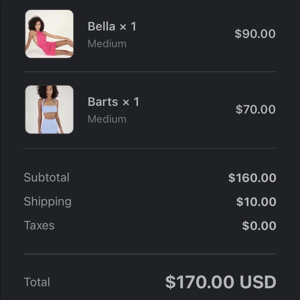Gesel brand baby blue mini skirt and tube top set